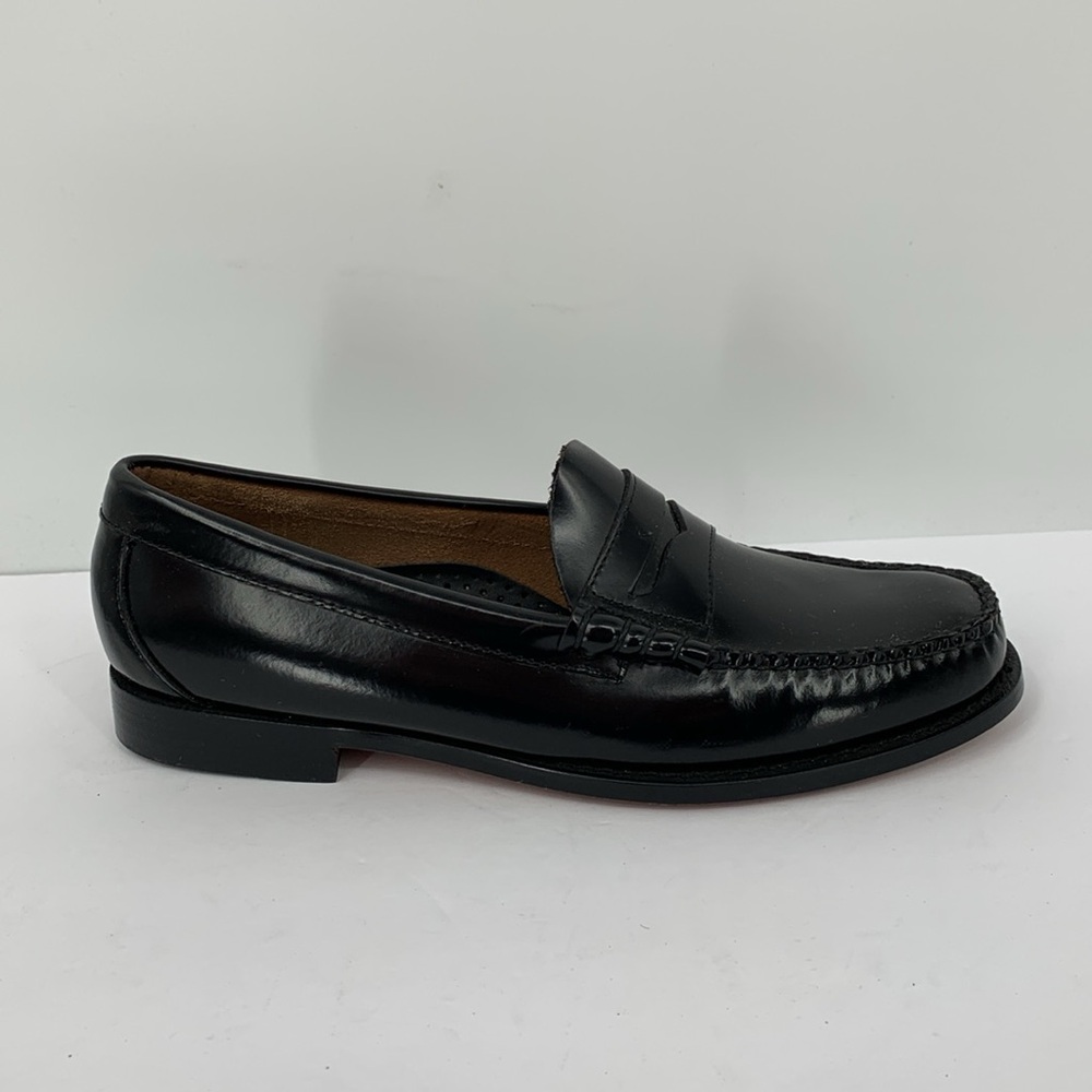 G.H. Bass & Co. Ebony Leather Slip-On Loafers